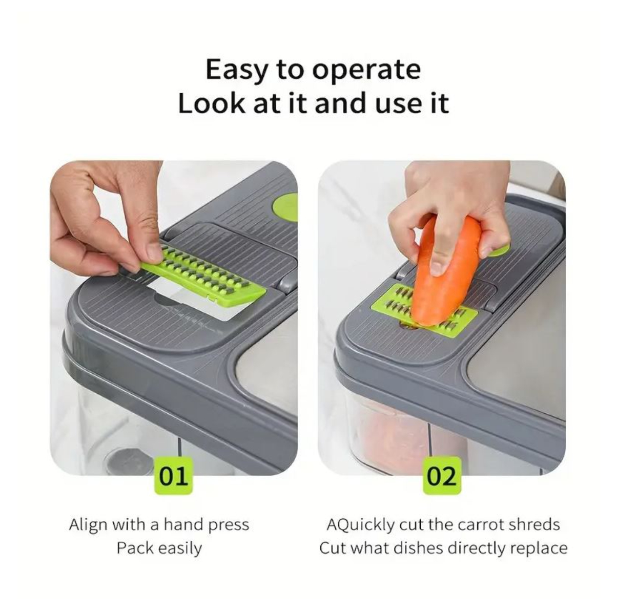 Miniatura 3 de Cortador De Verduras Mandolina 28 En 1